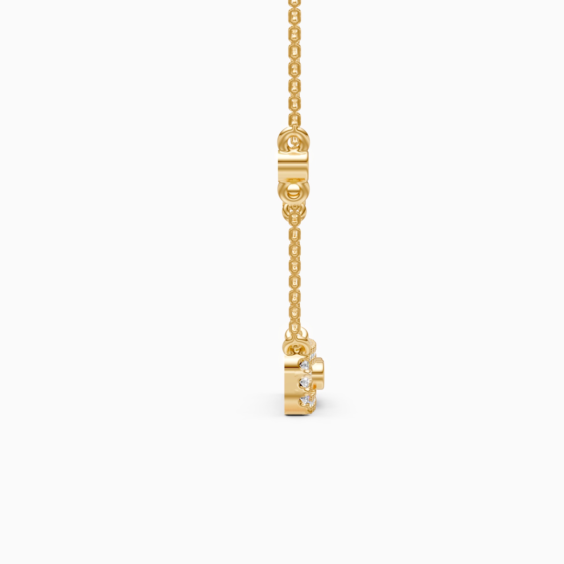 Radiant Bar Necklace with Lab Grown Diamonds